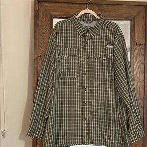 Habit Olive Checkered Button-Down Shirt